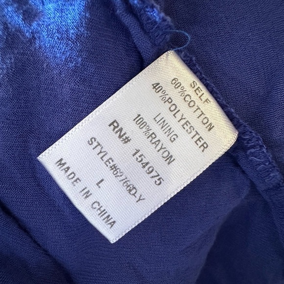 B. Original by ShoeFly Royal Blue Dress Size Large - Picture 3 of 6